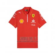 Polo del Scuderia Ferrari F1 2024 Rojo