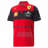 Polo del Scuderia Ferrari F1 2022 Rojo Negro