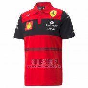 Polo del Scuderia Ferrari F1 2022 Rojo Negro