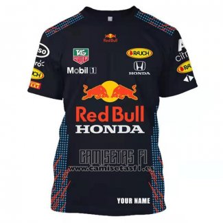 Camiseta Red Bull Racing F1 2022 Azul Rojo