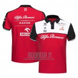 Polo del Scuderia Alfa Romeo Racing F1 2021 Rojo Blanco