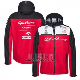 Rompevientos con Capucha del Alfa Romeo Racing F1 2021 Rojo Negro