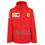 Rompevientos con Capucha Scuderia Ferrari F1 2021 Rojo