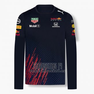 Camiseta Red Bull Racing F1 Azul Oscuro Manga Larga