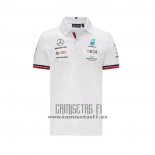 Polo del Mercedes Amg Petronas F1 2020 2021 Blanco