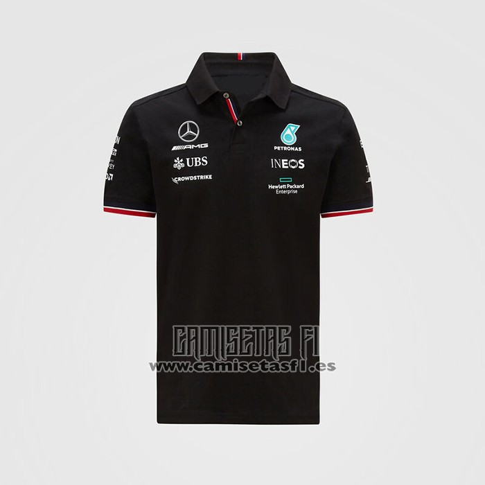 Polo del Mercedes Amg Petronas F1 2020 2021 Negro