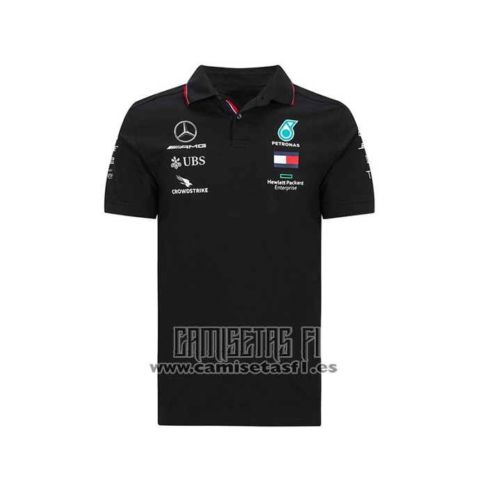 Polo del Mercedes Amg Petronas F1 2020 Negro